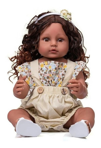 Boneca Bebê Reborn 100% Silicone Realista Original 55cm